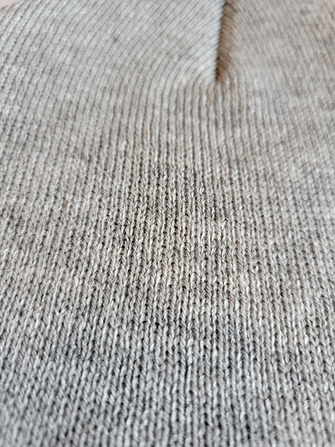 Grey Stocking cap - Close up