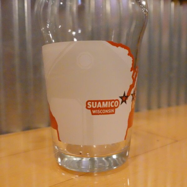 Ahnapee Color Pint Glass - side